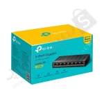 نمای بسته بندی و جعبه سوئیچ شبکه LS1008G